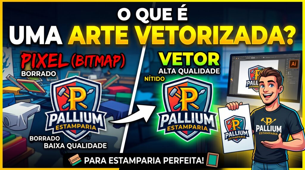 Guia de Arte e Vetor para Camisa de Interclasse - Pallium Estamparia